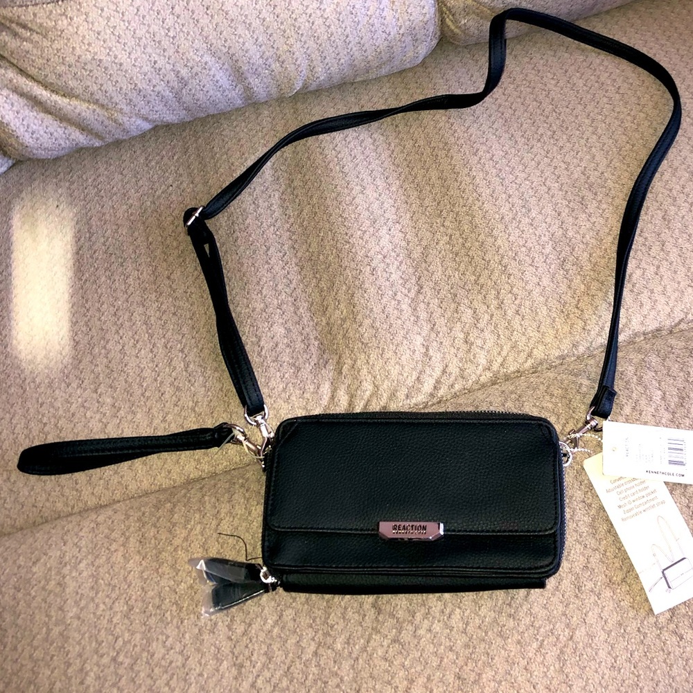 Black Wallet Purse. Reaction by Kenneth Cole